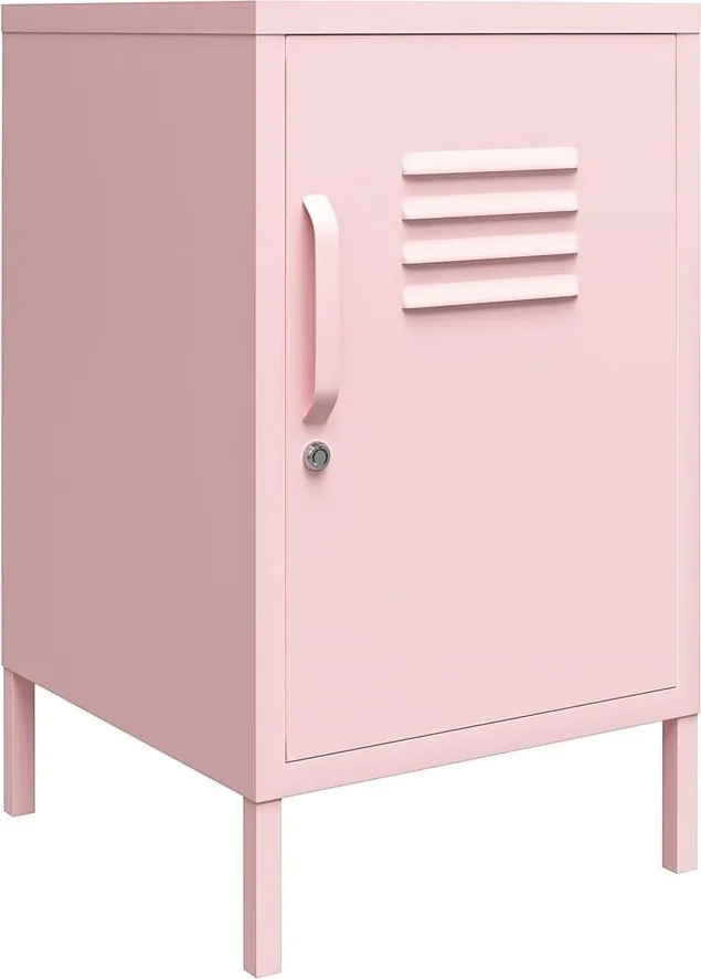 Comodino in metallo rosa chiaro Cache - Novogratz