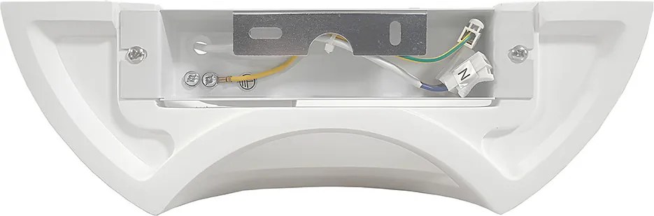 Applique da Parete E14 Curva Moderna in Gesso Pitturabile