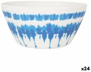 Insalatiera Santa Clara Tie-Dye Azzurro Bianco Melammina (24 Unità)