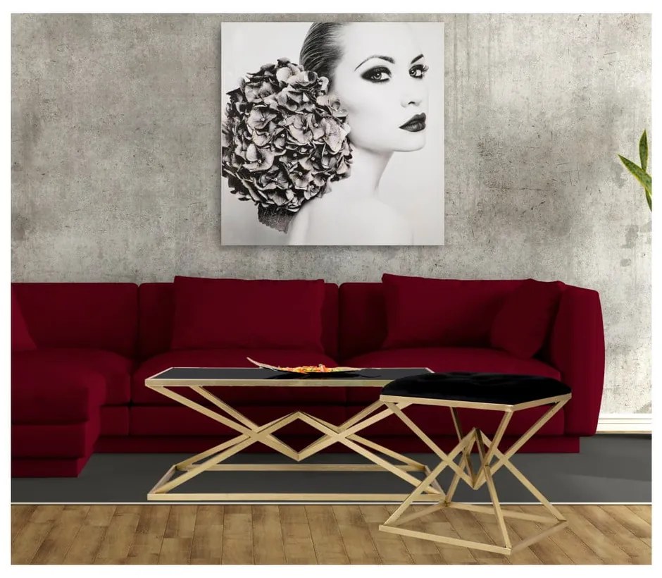 Tavolo da conferenza con piano in vetro nero , 110 x 60 cm Piramid - Mauro Ferretti