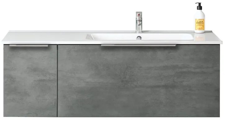 Mobile da bagno sotto lavabo Portland grigio L 30 x H 40 x P 45.5 cm 1 anta, lavabo non incluso