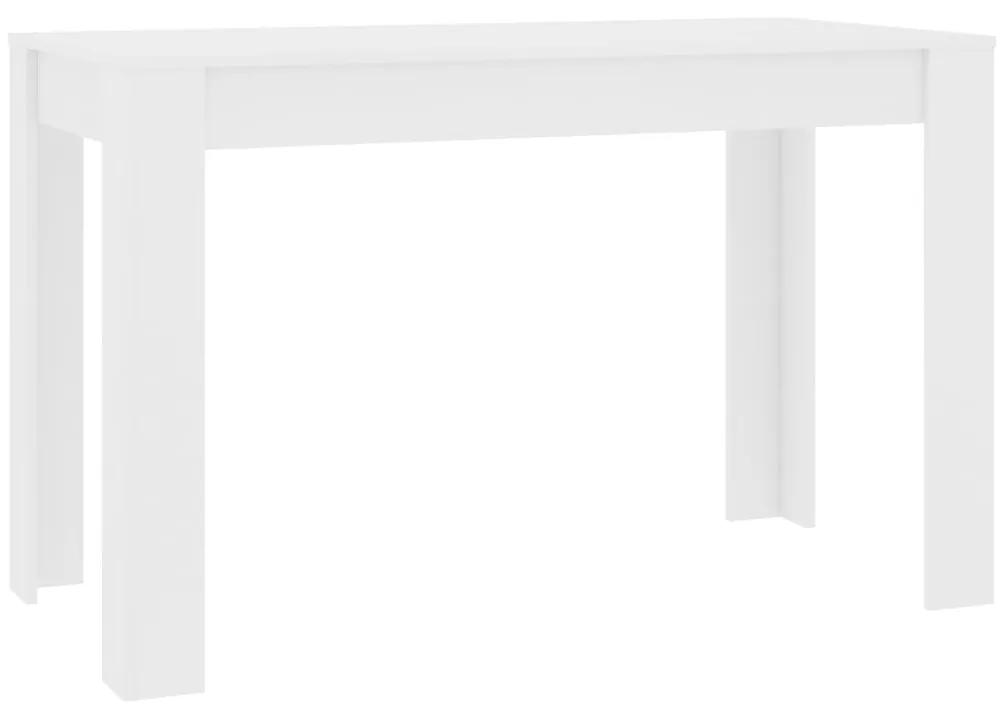 Tavolo da pranzo bianco 120x60x76 cm in legno multistrato