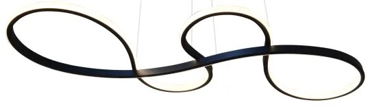 Lampadario LED a sospensione con filo SALSA LED/38W/230V 4000K nero