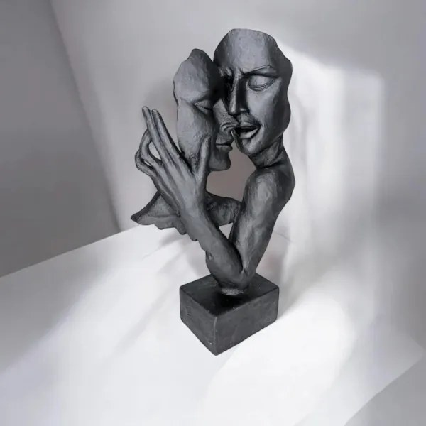 Decorazione da tavolo 29x9x17 cm resina/nera