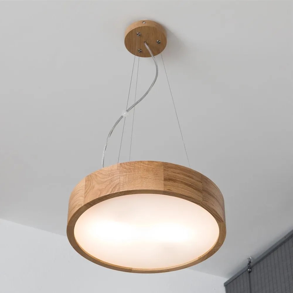 Brilagi - Lampadario LED RGBW dimmerabile CARVALHO 2xE27/15W/230V Wi‑Fi rovere Ø 37 cm