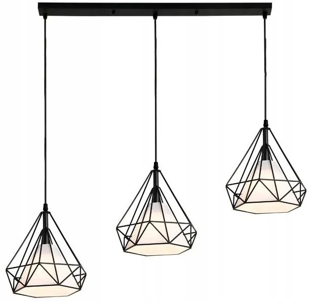 LAMPADA DA SOFFITTO PENSILE IN STILE LOFT BELLO 3X E27