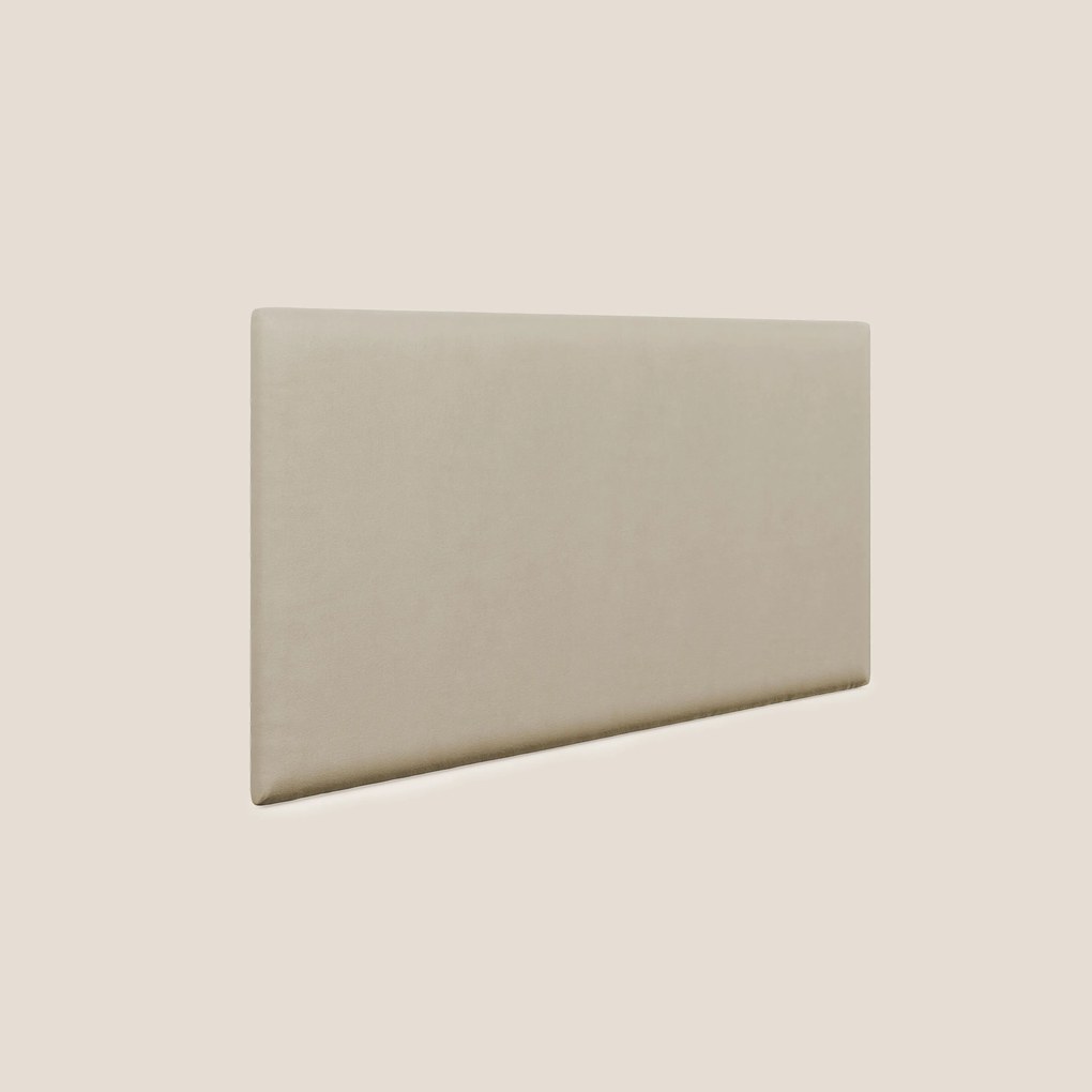 Testata pannello a muro piccola di varie dimensioni in microfibra smacchiabile T11 beige