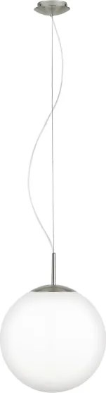 Eglo 63269 - Lampadario a sospensione con cavo PIEDALE 1xE27/60W/230V Ø 35 cm cromo opaco