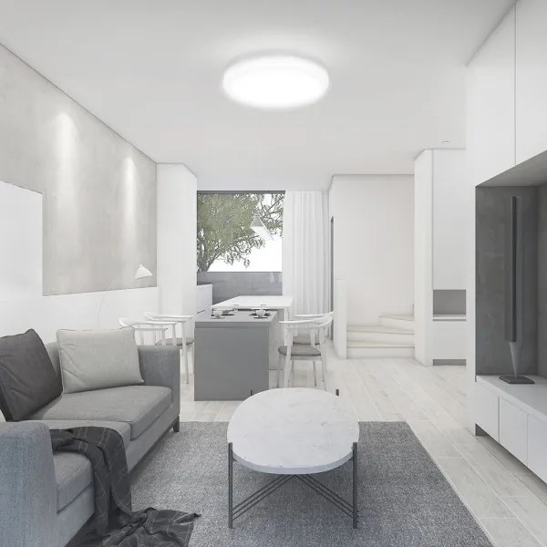 Plafoniera LED bagno 24W 230V IP44 6500K Ø29 cm bianco