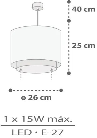 Dalber 60622 - Lampadario per bambini RHICO AND CROCO 1xE27/15W/230V