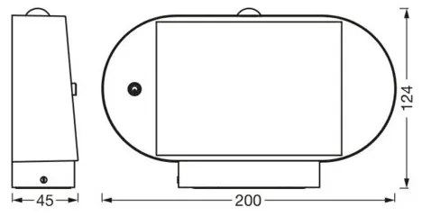 Ledvance ENDURA STYLE LED 4W 3,7V IP44 lampada solare da parete con sensore