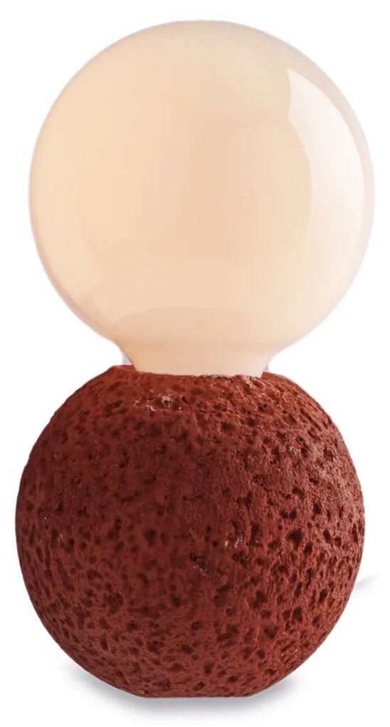 Lampada Da Tavolo Contemporanea Brisbane Cemento Cotto 1 Luce E27
