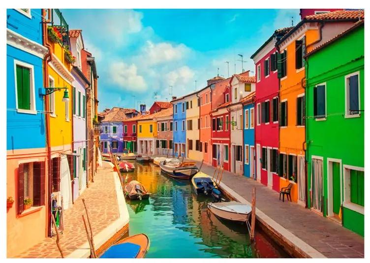 Fotomurale  Colorful Canal in Burano