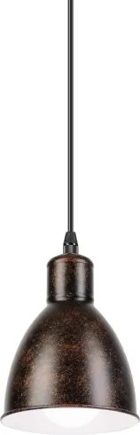 Brilagi - Lampadario LED sospeso su cavo RIDDY 1xE27/60W/230V rame/patina