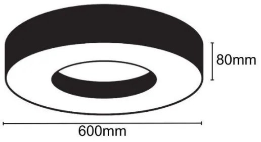 Plafoniera LED LED/30W/230V 4000K diametro 60 cm