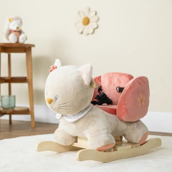 Nattou - Giocattolo a dondolo gatto LANA