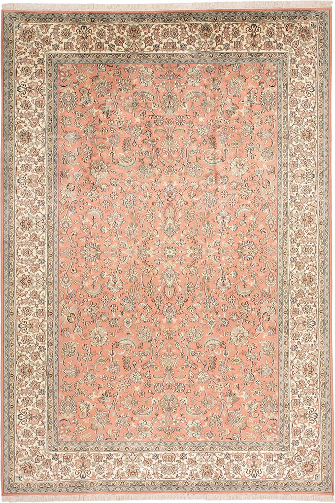 Cashmere Silk Tappeto orientale 280 x 190 (Indian) Annodato A Mano