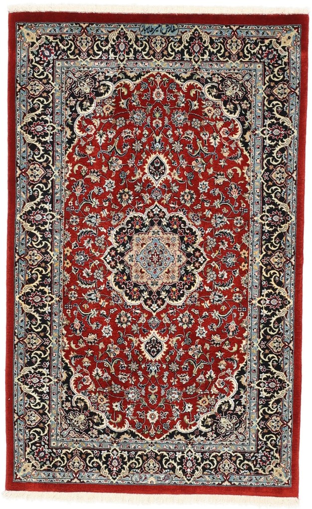 Isfahan Tappeto 80x130 (Iran) Annodato A Mano