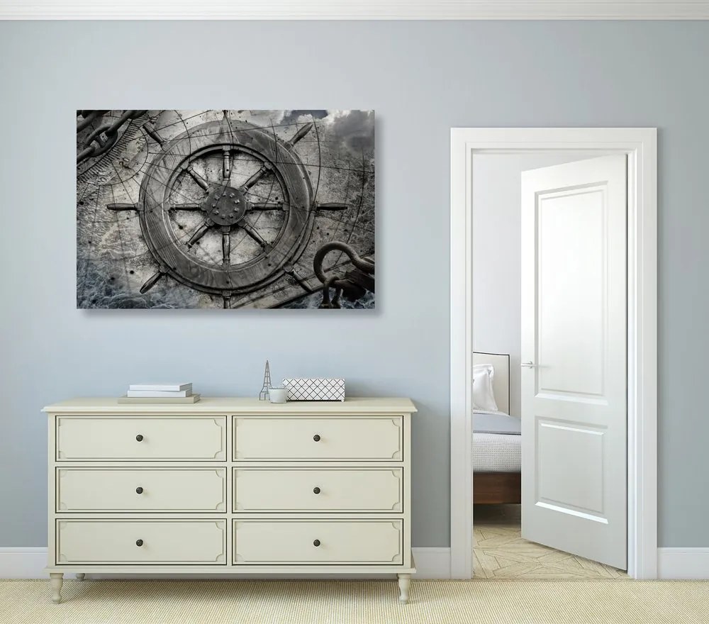 Quadro su tela – Timone da marinaio