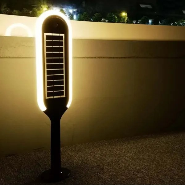 Lampada solare LED con sensore BOLLARD LED/5W/5,5V 70 cm 4000K IP65 2000 mAh