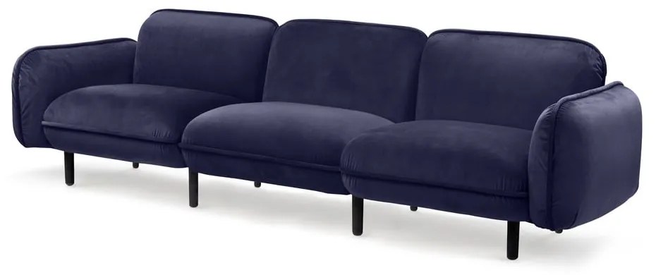 Divano in velluto blu scuro Bean - EMKO