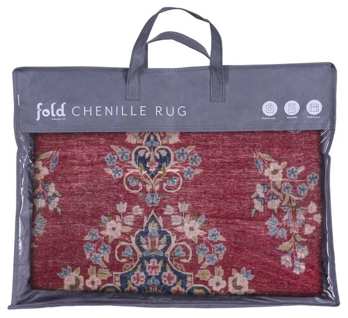 Tappeto rotondo lavabile rosso ø 180 cm FOLD Colby - Flair Rugs