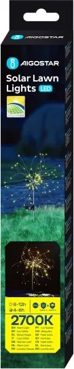 Aigostar - Lampada solare LED decorativa LED/0,03W/1,2V 88,5cm 2700K IP44