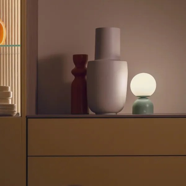 Schöner Wohnen 19218-43 - Lampada da tavolo LED dimmerabile RUDI LED/1,2W/5V verde