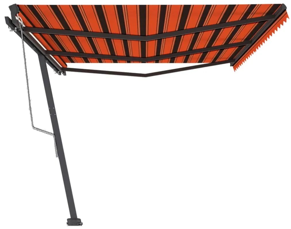 Tenda da Sole Autoportante Automatica 600x300cm Arancio Marrone