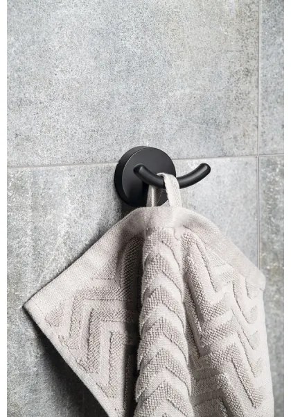 Aqualine - Appendiabiti da parete SAMBA nero