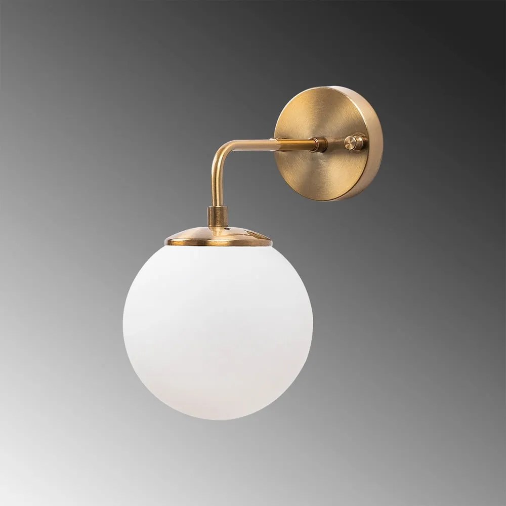 Lampada da parete bianca/color ottone ø 15 cm Viran – Opviq lights