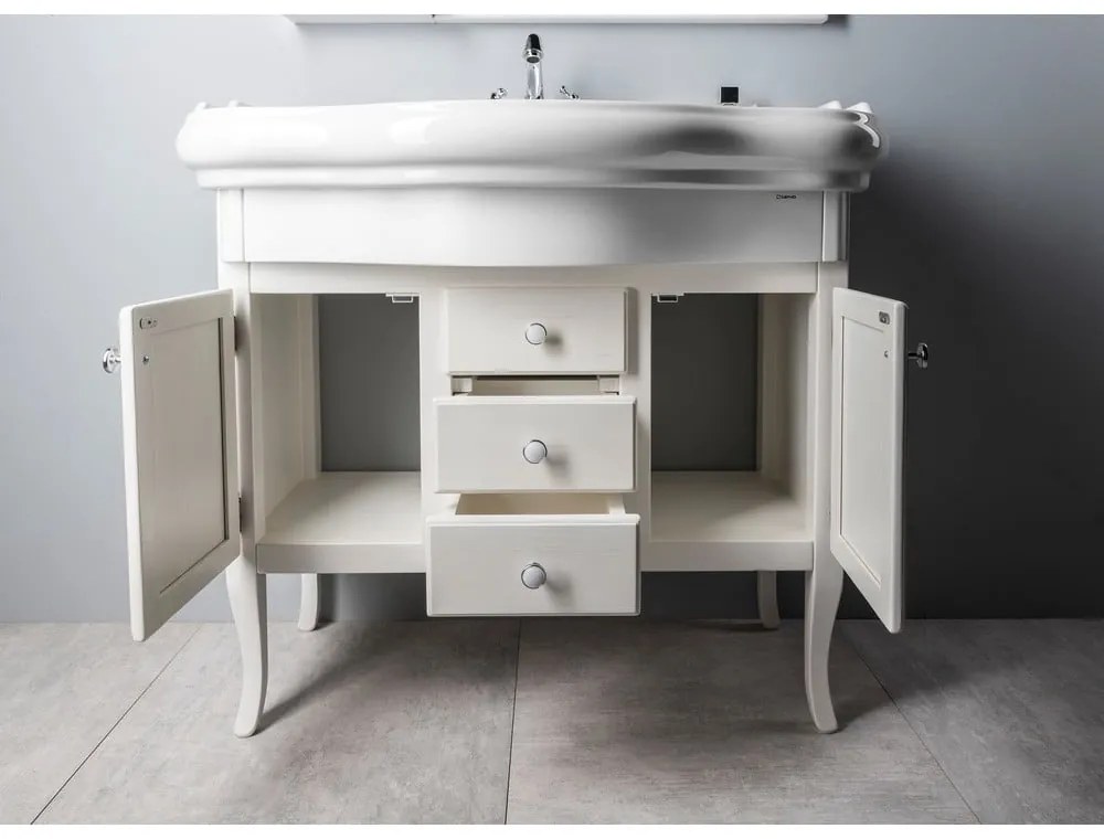 Lavabo bianco in ceramica 100x54,5 cm Retro – Sapho