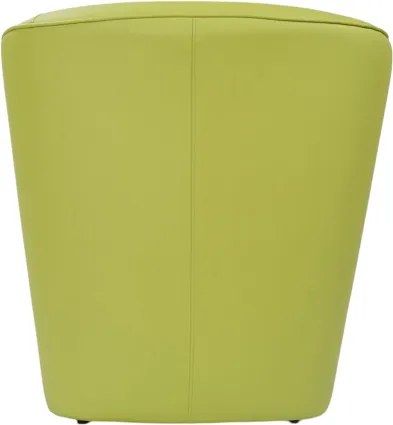 Poltrona in ecopelle Verde Valentina per casa ufficio