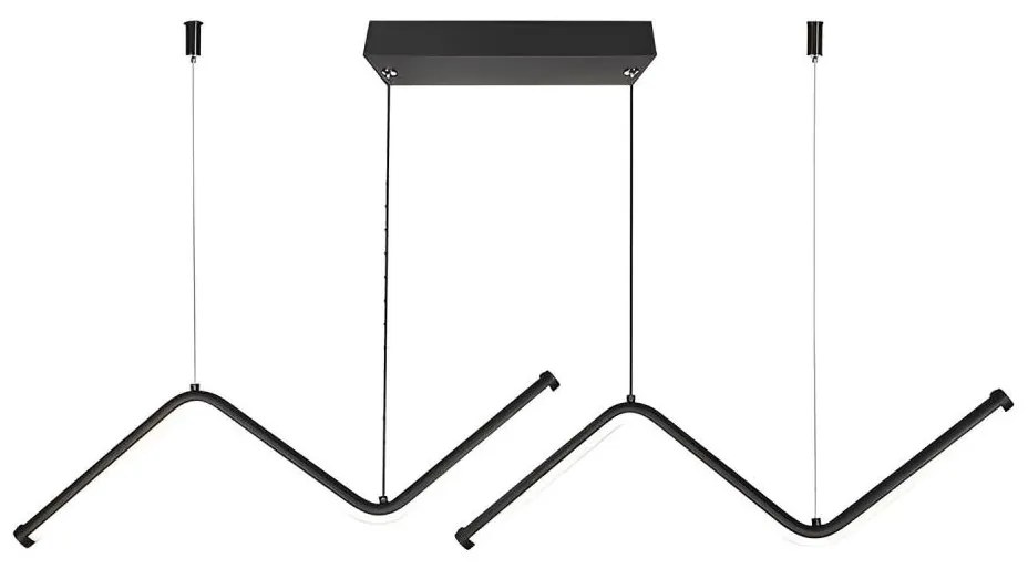 Lampadario LED a sospensione con filo LED/12W/230V 4000K nero