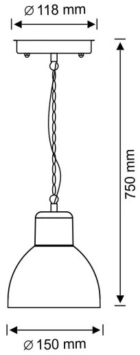 Lampadario da esterno ARNE 1xE27/10W/230V IP44