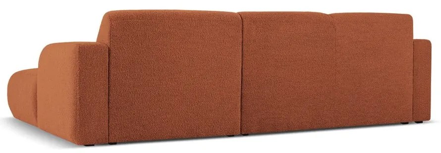 Divano angolare marrone in tessuto bouclé (angolo destro) Molino - Micadoni Home