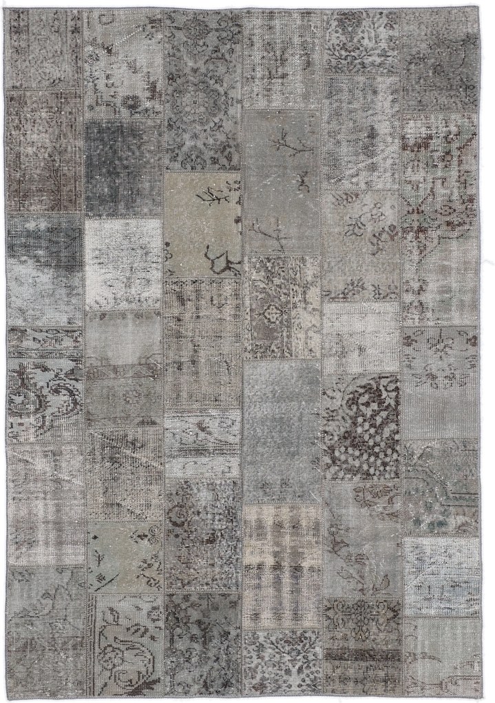 Patchwork Tappeto 170x250 (Tacchino) Annodato A Mano