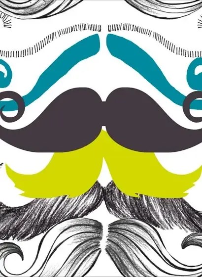Mindthegap Carta da parati Different Moustaches - WP20089