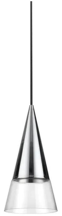 Ideal Lux - Lampadario LED a sospensione con filo CONO 1xGU10/7W/230V diametro 15 cm cromo