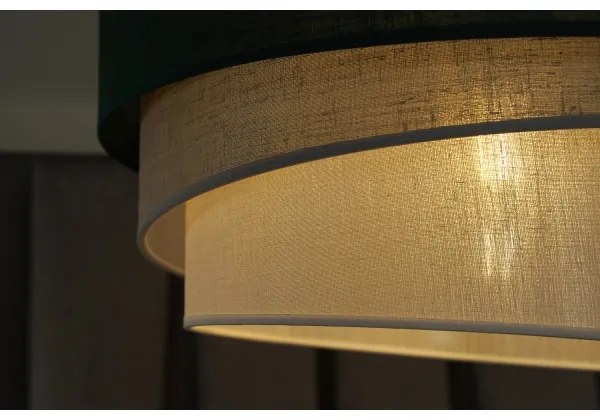 Duolla - Lampadario a sospensione con filo TRIO 1xE27/15W/230V diametro 45 cm verde/grigio/bianco