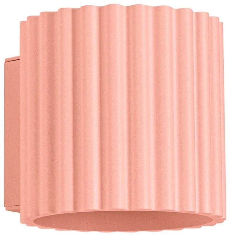 Lampada da parete color pesca ø 10 cm Zora – Sollux