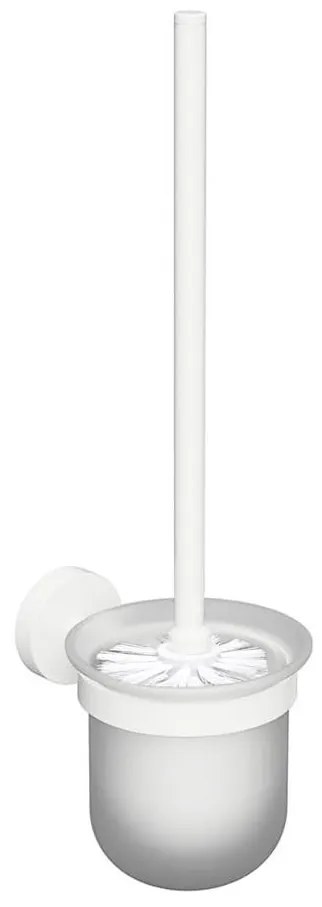 Sapho - Scopino WC a parete X-ROUND vetro satinato/bianco