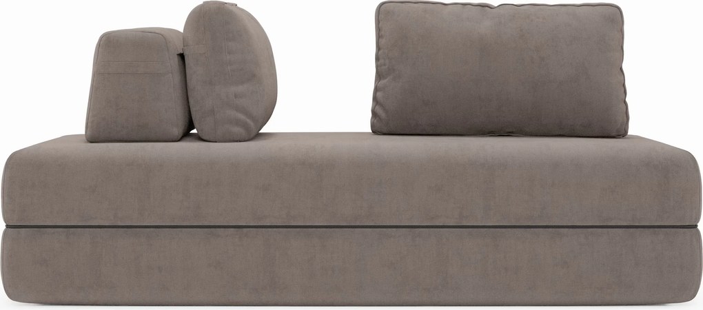 Rift divano letto matrimoniale 2 posti e 3 posti con schienali mobili - materasso alto 24 cm e memory foam in tessuto smacchiabile T31