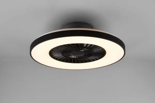 Ventilatori a soffitto halmstadt led diffusore satinato con bordo n...