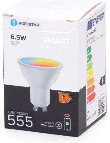 Lampadina LED RGBW dimmerabile GU10/6,5W/230V 2700-6500K Wi-Fi - Aigostar