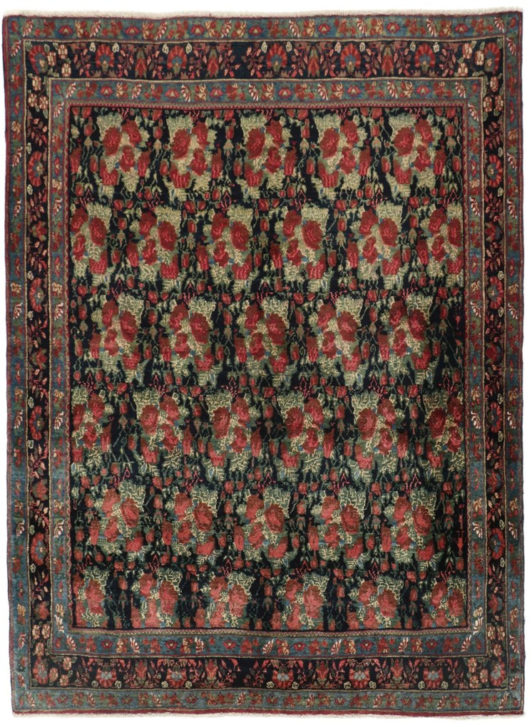 Afshar Tappeto 220 x 160 (Iran) Annodato A Mano