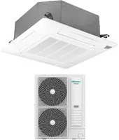 Climatizzatore Condizionatore Hisense Inverter a Cassetta serie SUPER 36000 Btu AUC105UR4RKC8 + AUW105U4RK7 R-32 Wi-Fi Optional Classe A++/A+ con Telecomando e Pannello Incluso