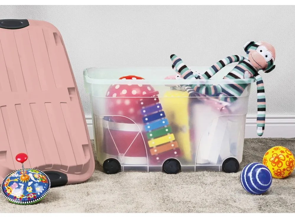 Scatola di plastica con coperchio Roller - Rotho