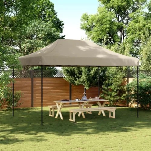 Tenda da Festa Pieghevole Pop-Up Tortora 292x292x315 cm