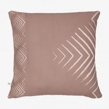 Federa Per Cuscino Quadrata In Cotone (60x60 Cm) Alikas Style Marrone Moka - Sklum